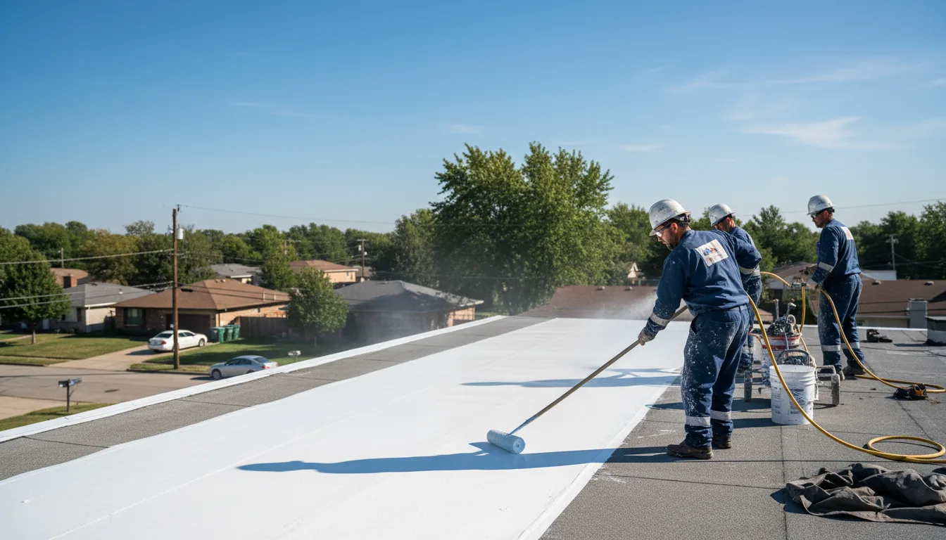 Commercial roof coating in Dixmont, ME near me
